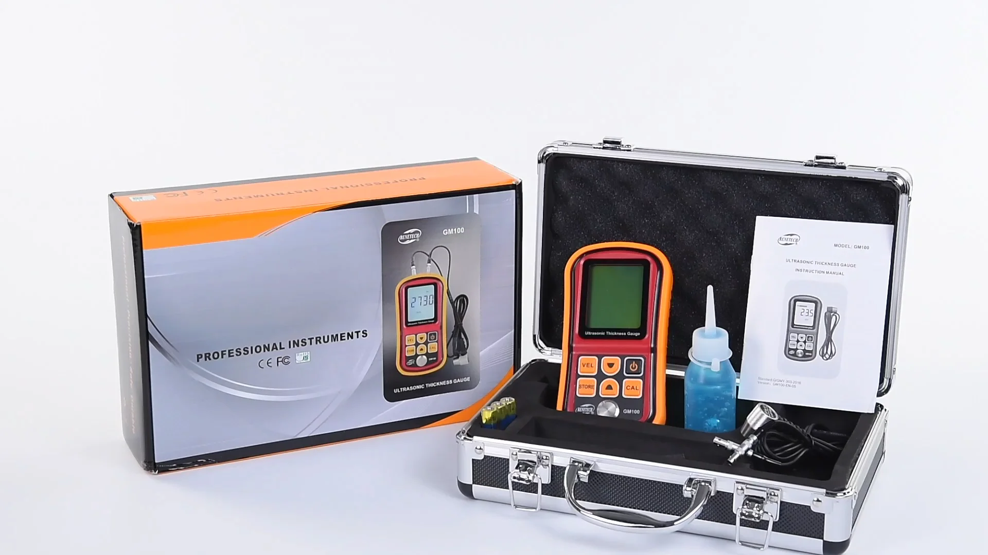 

Thickness Measurement Digital BENETECH Ultrasonic Thickness Gauge GM130