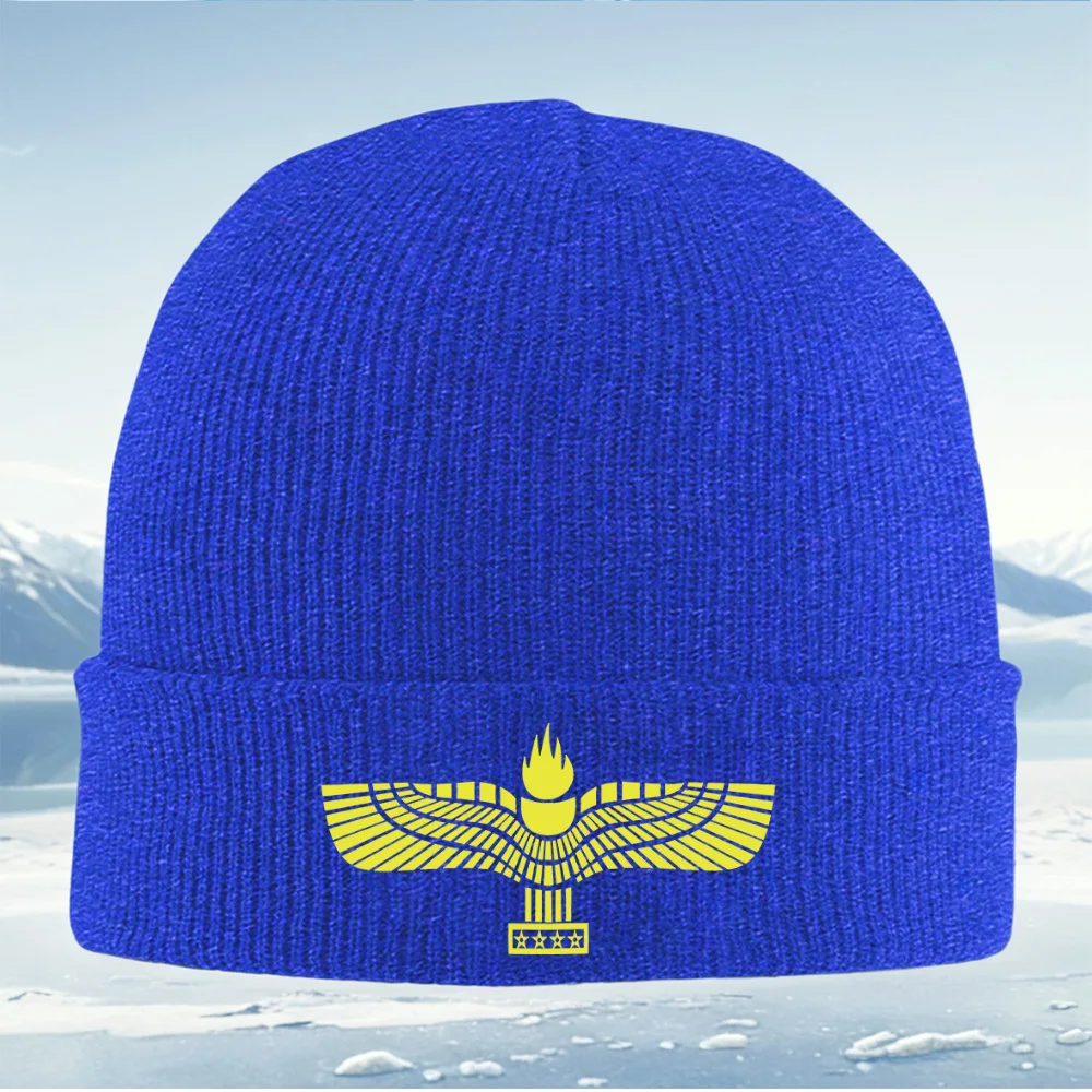 Ali sole fiamma stelle simbolo uomo donna unisex cappello lavorato a maglia berretto pullover berretto invernale termico caldo Natale ciclismo all'aperto Hiki