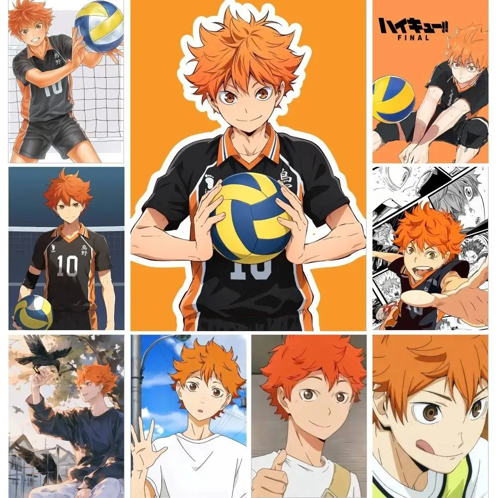 Hinata Shoyo Anime Haikyuu Posters Living Room Bar Cafe Quality Canvas Vintage Style Comics Painting Art Home Wall Decor Picture