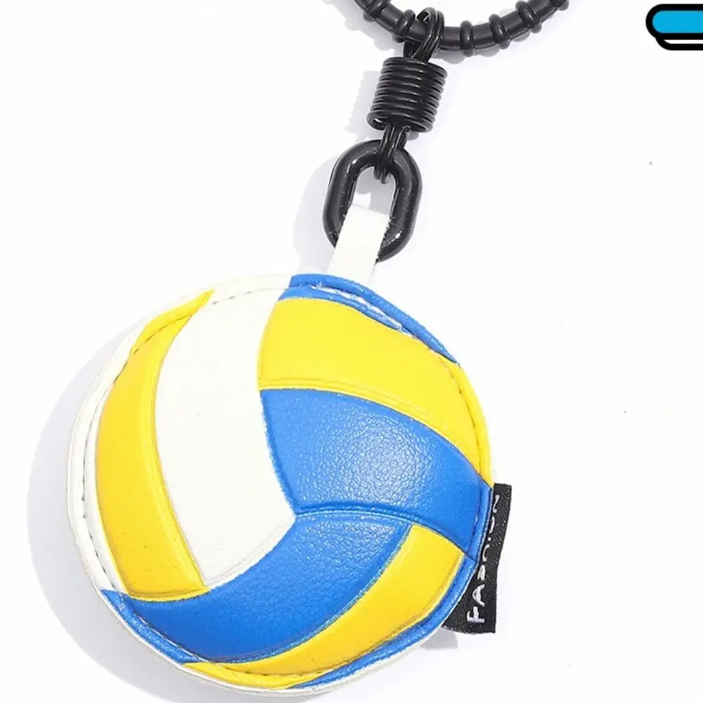 الكرتون ثلاثية الأبعاد الكرة الجلدية المفاتيح الكرة الطائرة البيسبول الرجبي كرة القدم قلادة حقيبة معلقة كرة السلة سيارة حلقة رئيسية النساء الرجال #3