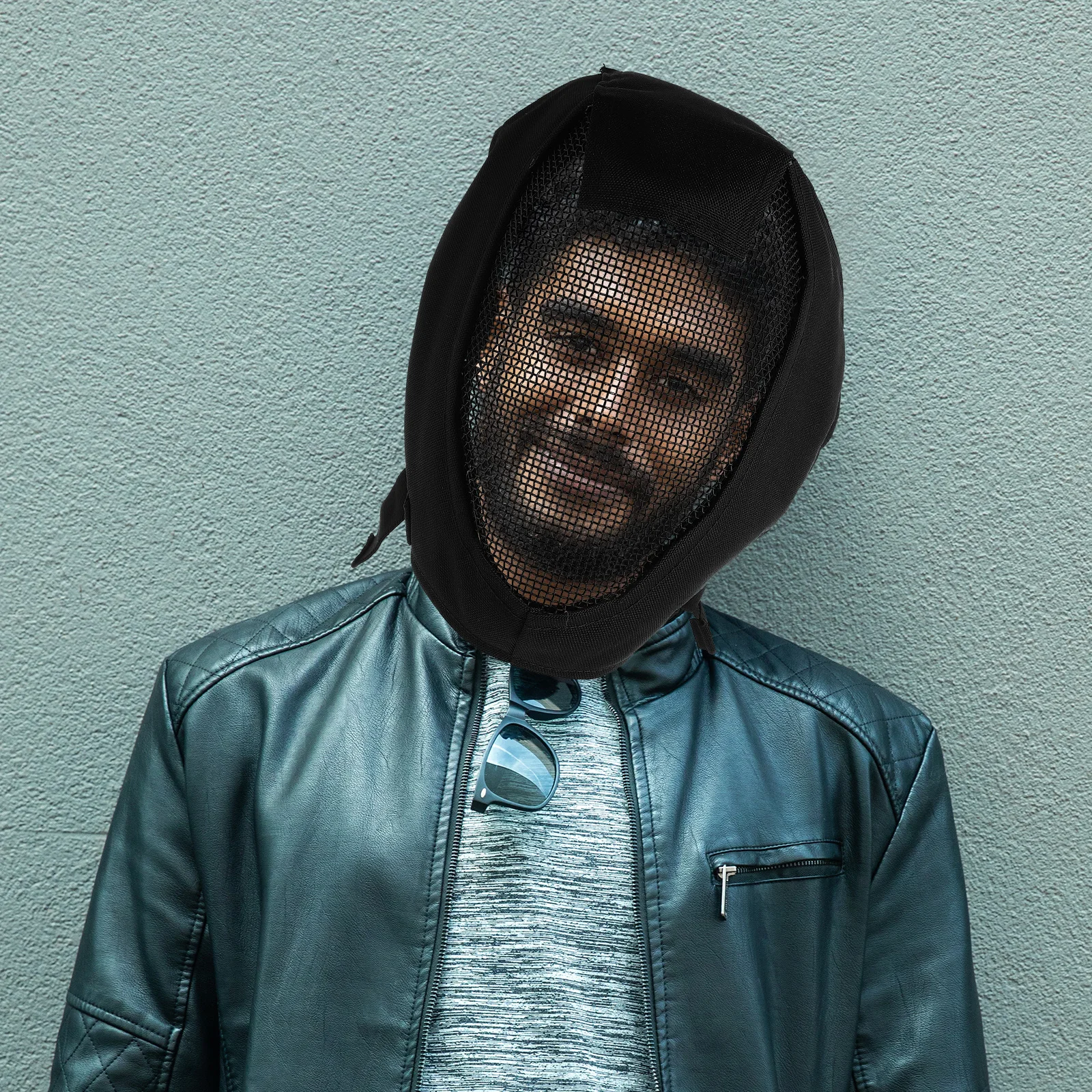 قناع وجه كامل شبكي من الفولاذ، معدات حماية قابلة للتنفس للعبة المبارزة في الهواء الطلق #4