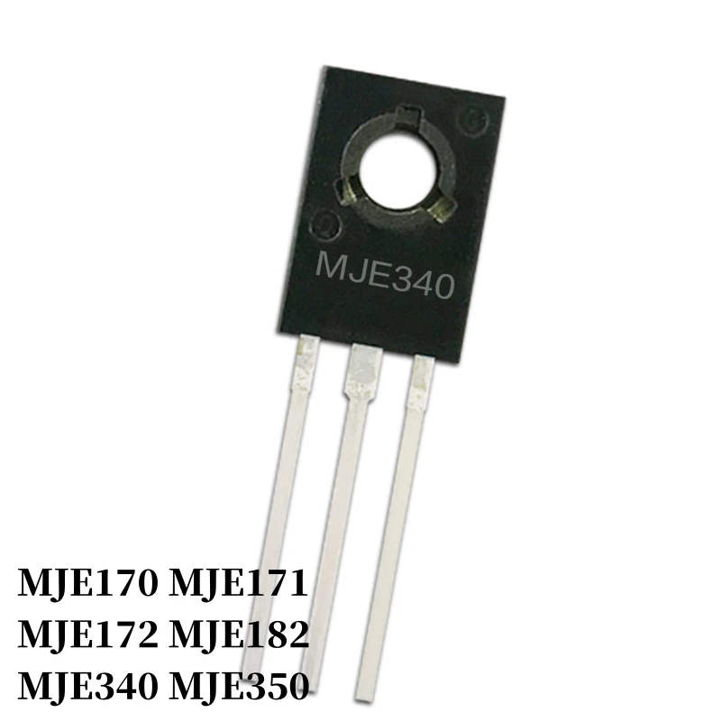 20~2000Pcs MJE170 MJE171 MJE172 MJE182 MJE340 MJE350 DIP Transistor TO-126 NPN PNP Bipolar Amplifier Transistor