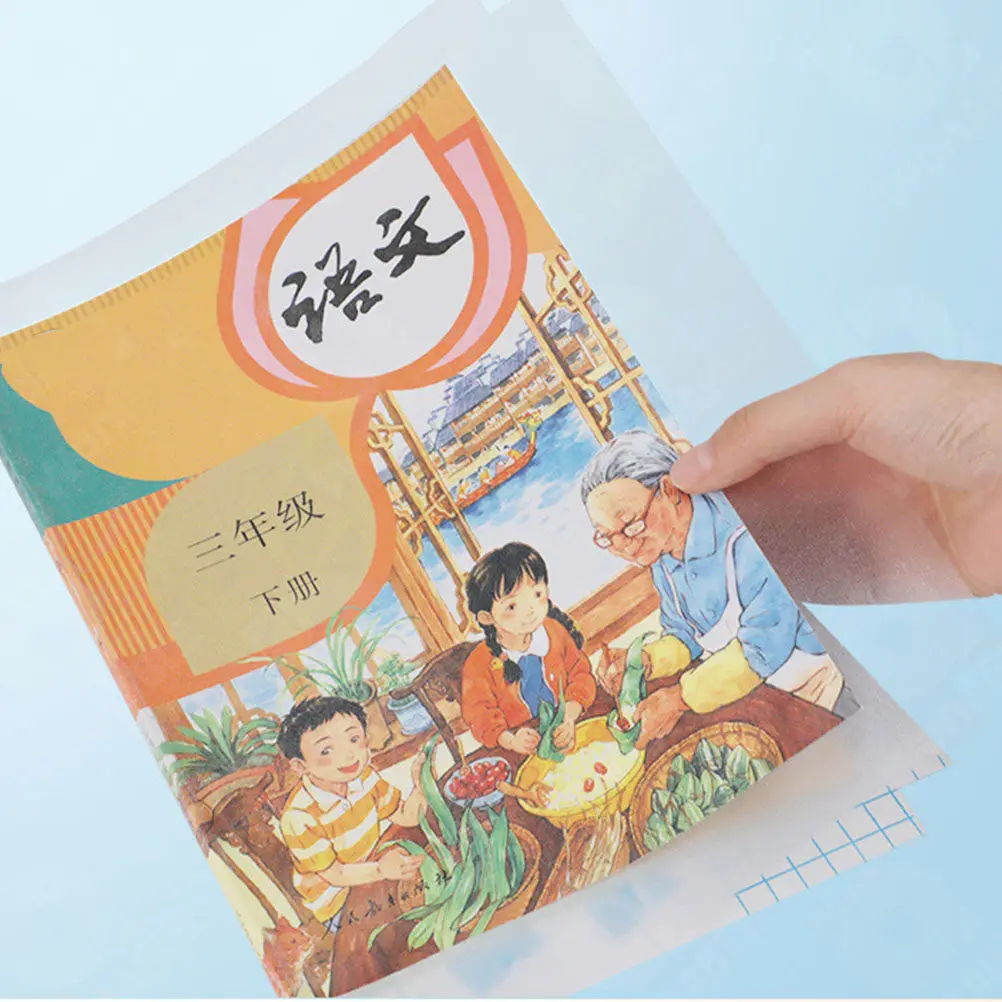 

16Pcs Transparent Book Protective Covers Self-Adhesive Plastic Textbook Covers Waterproof Dustproof Anti-Wrinkle Book Films