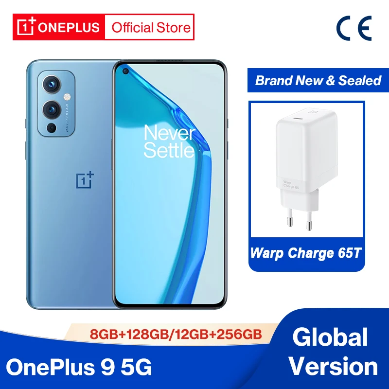 

OnePlus 9 5G Global Version Snapdragon 888 8GB 128GB 6.5‘’ 120Hz Fluid AMOLED Display Hasselblad Camera OnePlus Official Store