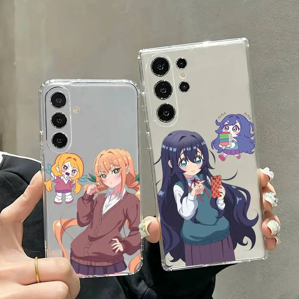Чехол для телефона Inda Karane Yoshimoto Shizuka 100Kanojo для Samsung S25, S24, S21, S22, S23, S30, Ultra, S20, Plus, FE, Note 9, 5G, прозрачный