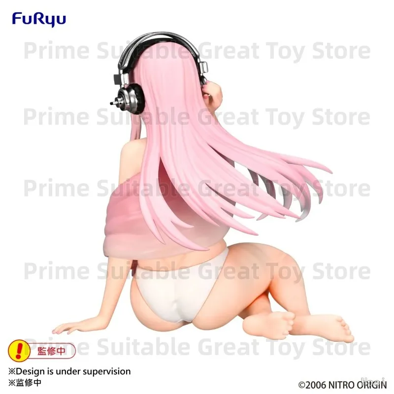 【In Stock】FuRyu Super Sonico Noodle Stopper White Bikini Ver 11cm Anime Figure Model Toy Gift&Collection view 4