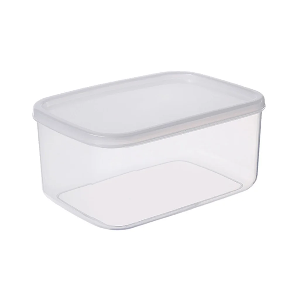 1pc Crisper Food Containers Storage Boxes Plastic Microwave Freezer Safe Dispenser Reusable Household Kitchen Food Storage Tools