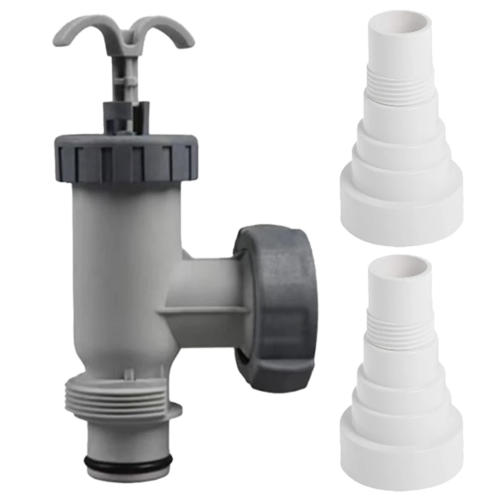 

Easy Installation Kit Plunger Valve Assembly Hose Conversion Flexibility Regular Use In Pools Robust Plastic Construction