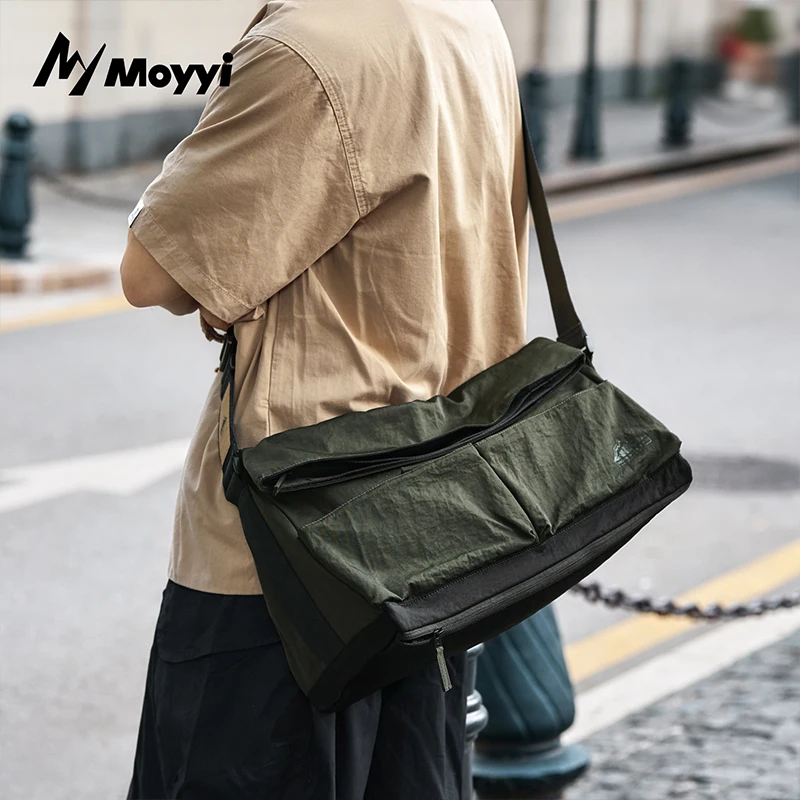 

MOYYI Men Messenger Bags Waterproof Crossbody Shoulder Bag Travel Casual Large Bag With Shoe Pocket Dry-Wet Separation Pocket