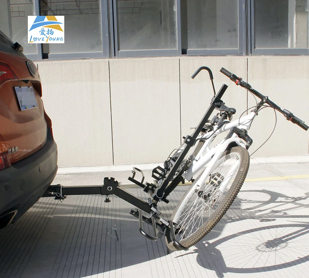 2 Bicycles Universal Hitch Mounted Platform Model Car Bike Carrier Holder Rack fit 2inch hitch receiver