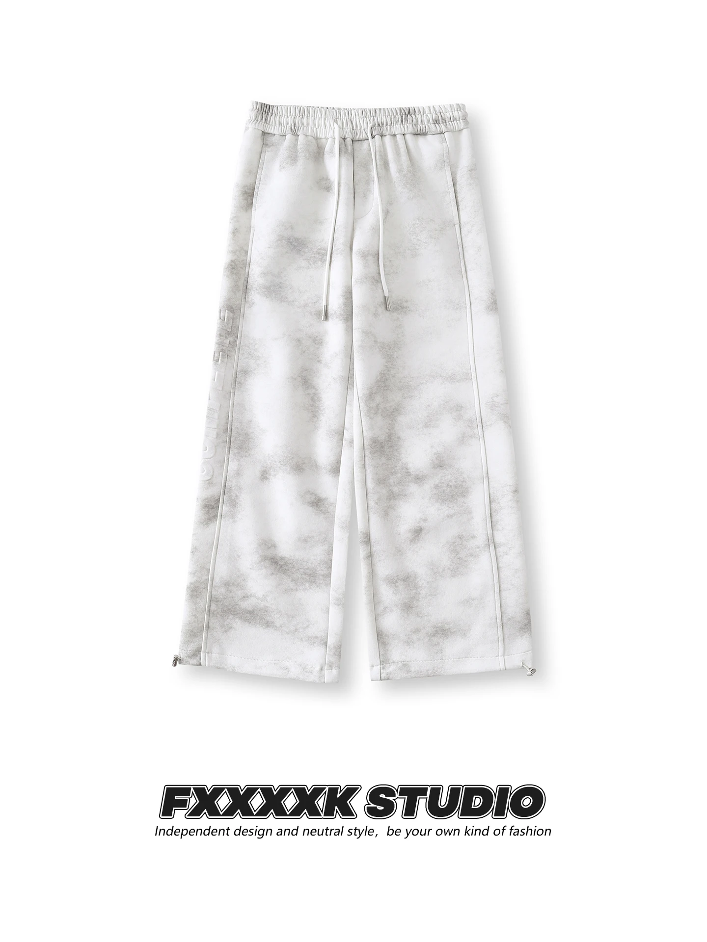 

FXK оригинальные американские прямые повседневные брюки в стиле ретро с широкими штанинами, модный бренд Haome, свободный крой из смеси полиэстера и хлопка