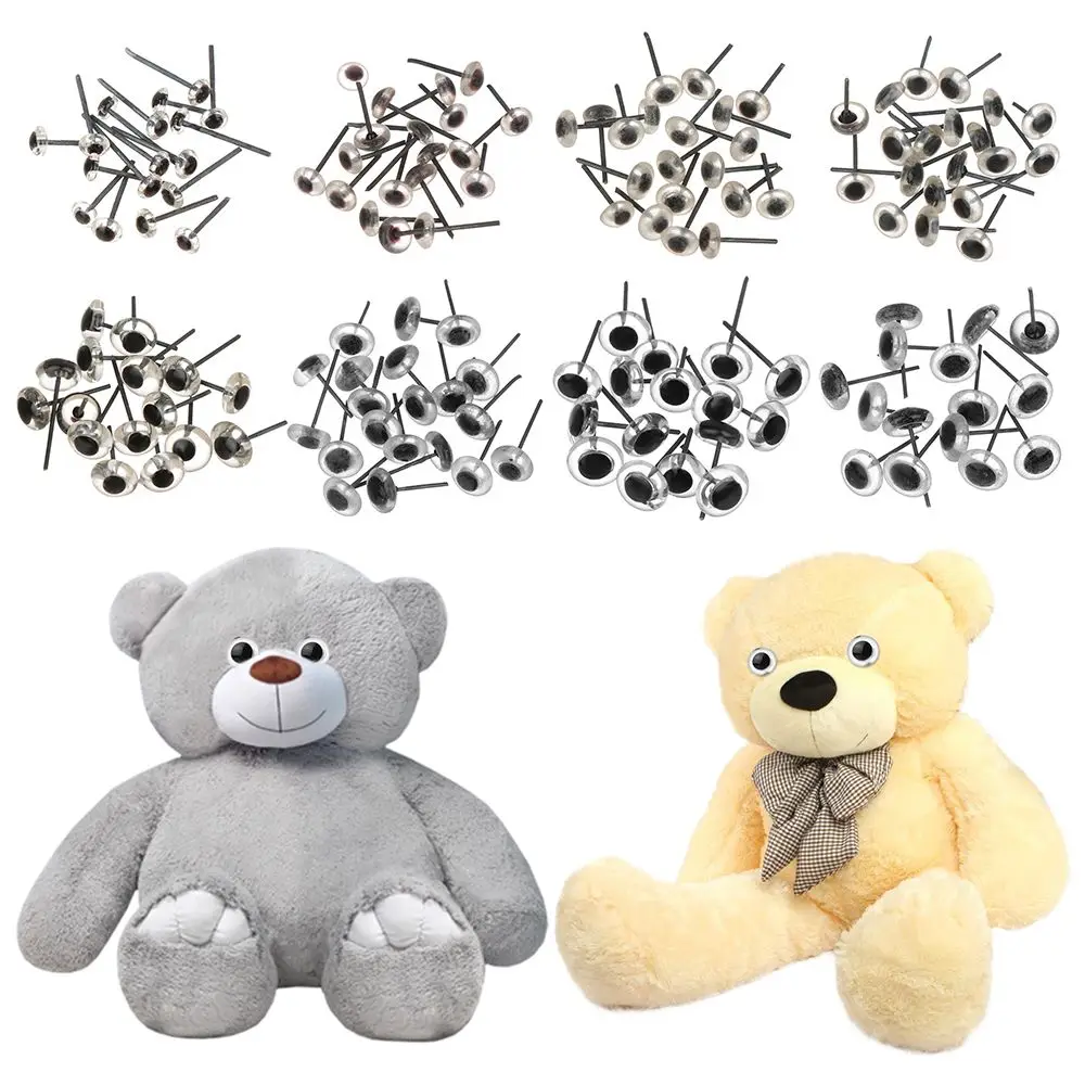 DIY  Plastic 3/4/5/6/7/8/9/10mm Bears Needle Felting Dolls Accessories Transparent Glass Eyes Animals Puppets making