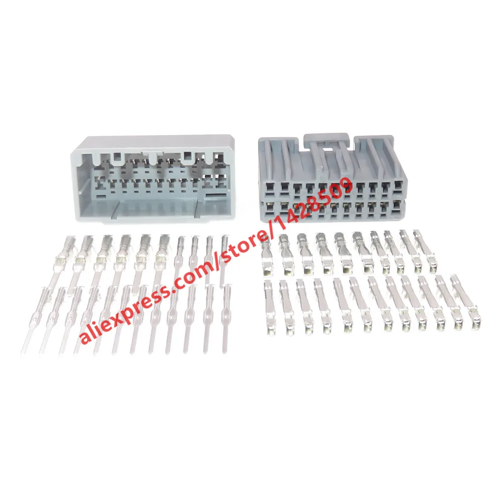 1 Set 22 Pin Automotive Wiring Harness Connector Female Plug With Terminals 917989 917989-6