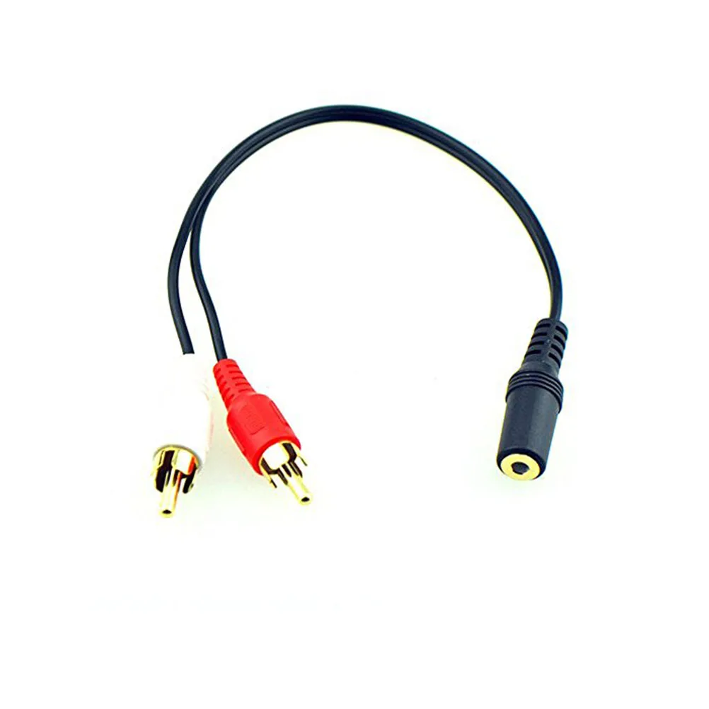 

3.5mm to Lotus Cable Gold Plated Male Adapter Stereo Female Y Cable Audio Video Line for CD MP3 Multimedia Speakers