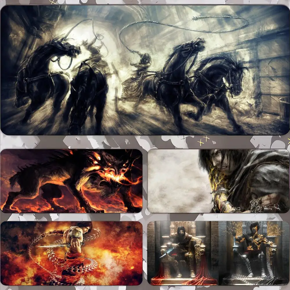 Prince Of Persia The Two Thrones Mouse Pad Gamer Keyboard Mat Pads Gaming Desk Protector Laptops Large Mousepad Cartoon Deskmat