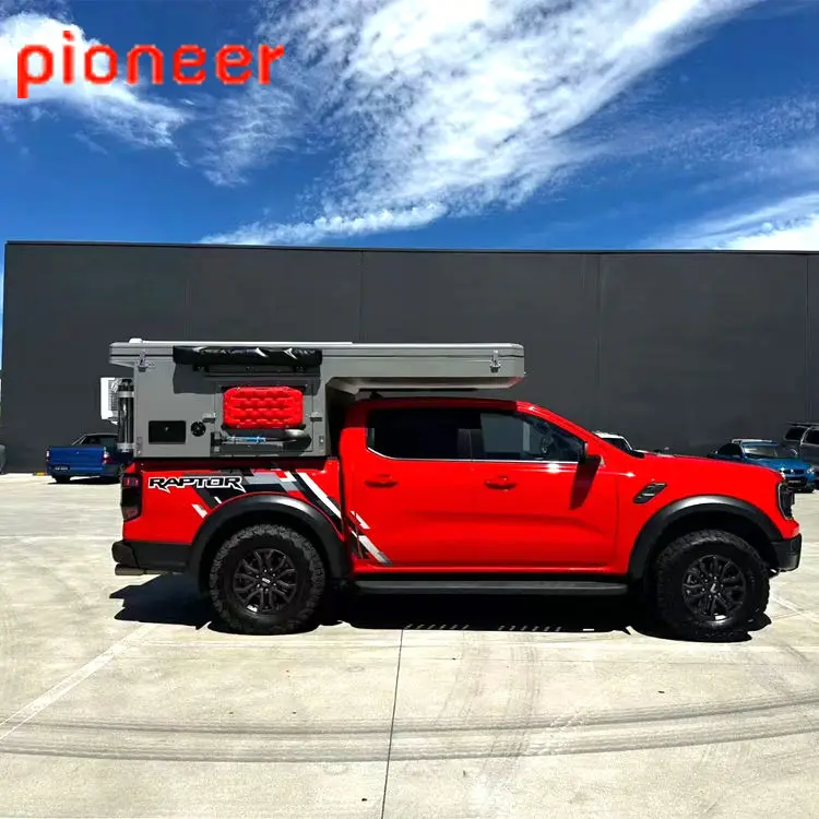 Pioneer All-Aluminum Pickup Truck Camper Shell with 1400kg Max Payload for Outdoor Adventures