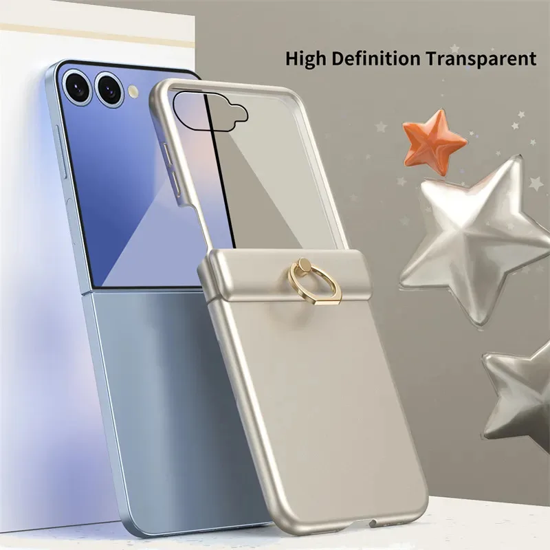 Skinlee For Samsung Galaxy Z Flip 8 5G Clear and Bright Starry Case for Anti-fall Protection For Samsung Galaxy Z Flip 8 5G Case