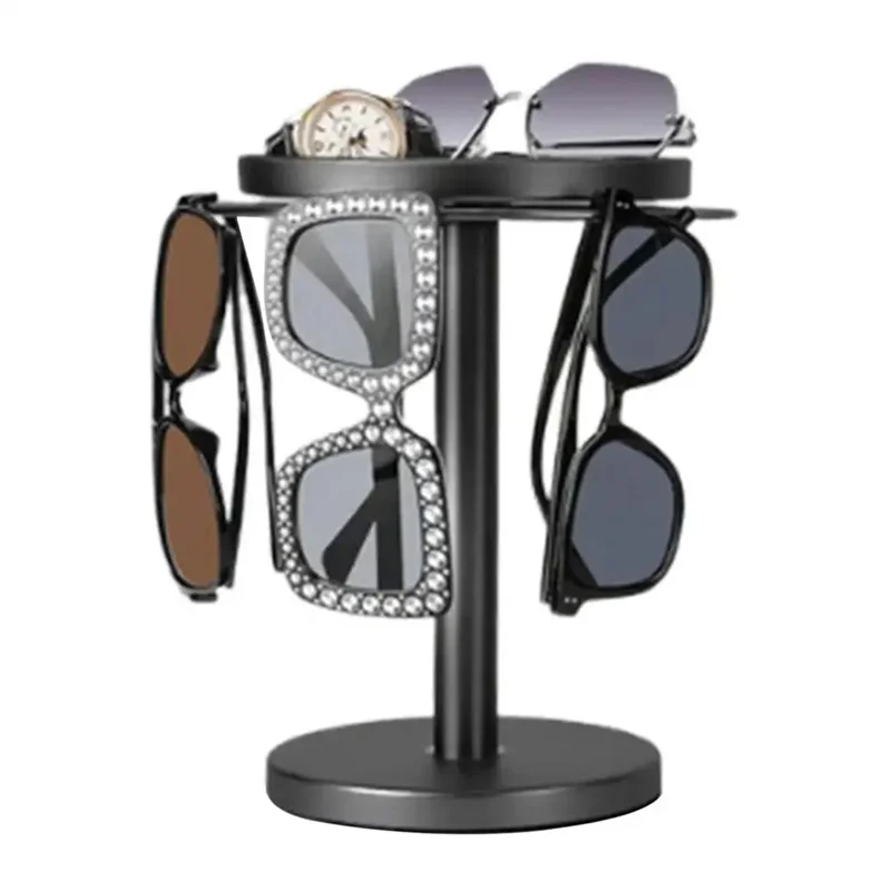 THIVN-360 Rotating Glasses Holder With Stable Base, Stand Sunglasses Display Rack Eyewear Glasses Holder