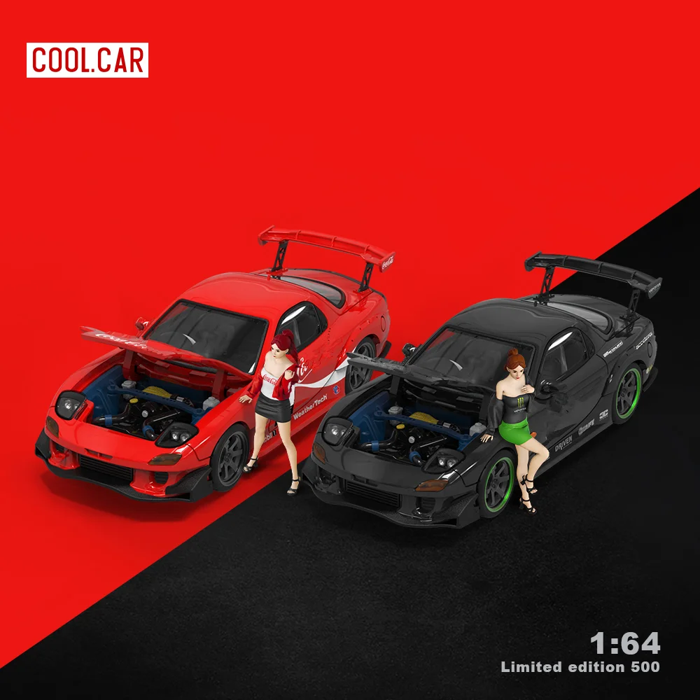 

TIME MICRO/Cool Car 1:64 RX-7 Painting Alloy Car Model Model Car Collection& Display& Gift