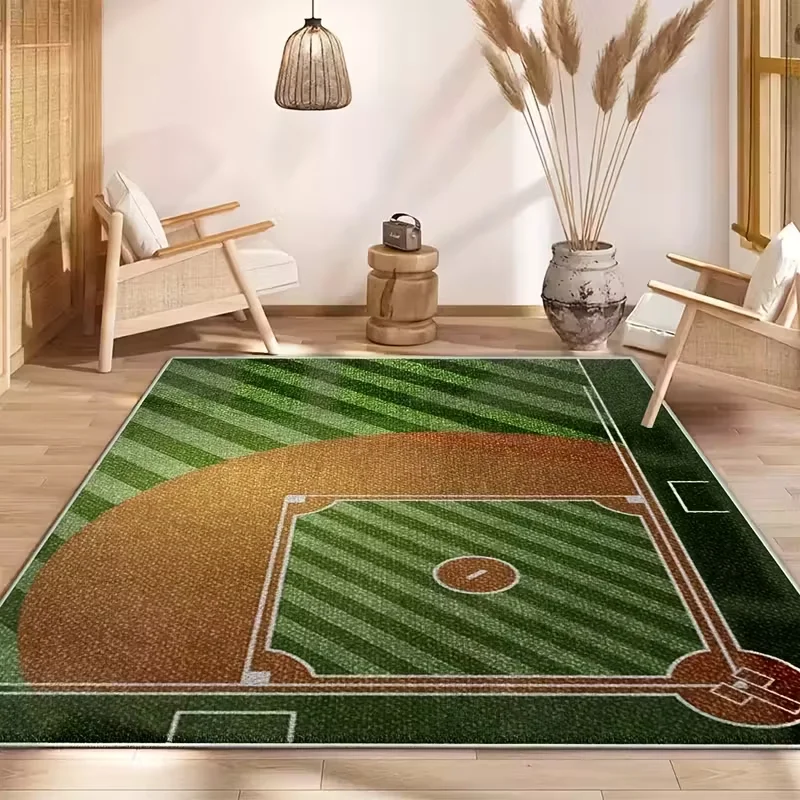 Printed Basketball Court Mat Sports Scene Mat Basketball Court Decoration Mat Indoor and Outdoor Carpet Home Decoration