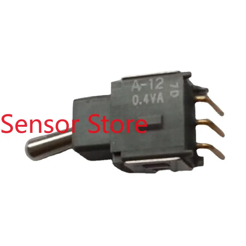 10PCS A-12JH Waterproof Miniature Toggle Switch Bent Foot 3 Feet 2nd Gear Shook His Head 0.4VA