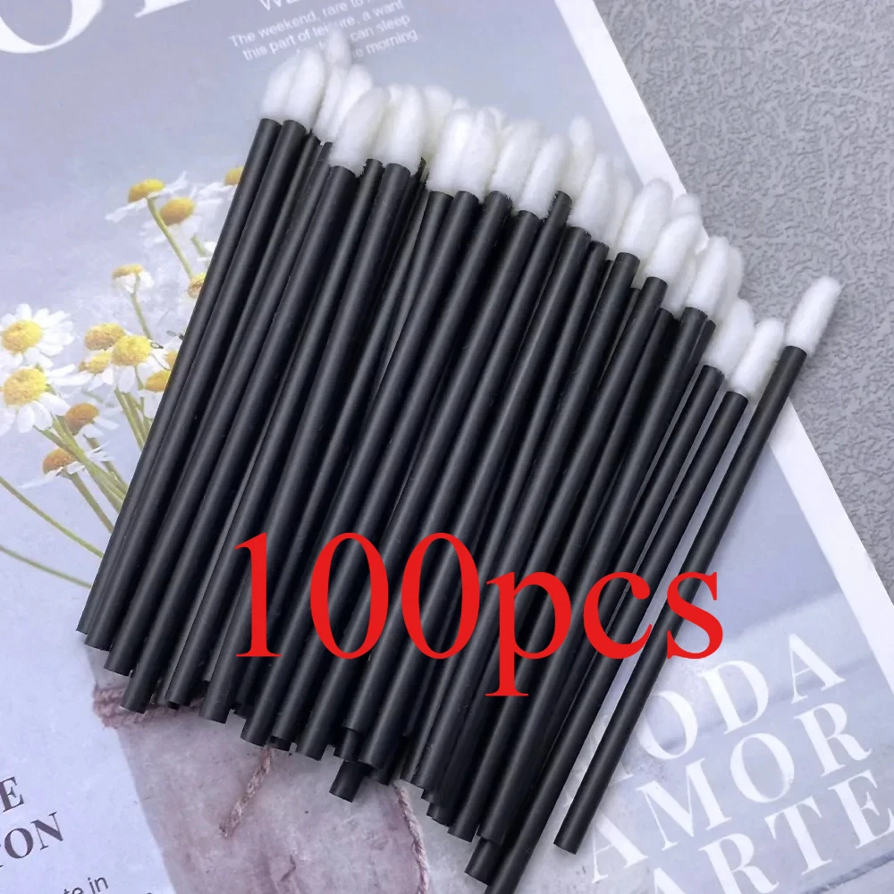 Wholesale 100/1000 PCS Disposable Lip Brush Women Accessories Lipstick Gloss Wands Applicator Perfect Best Make Up Tool Hotting image 3
