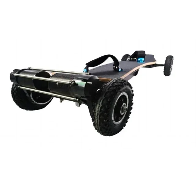 Off-Road 9-calowa elektryczna deskorolka podwójny silnik 1650W 36V terenowy 4-kołowe opony PU unisex 10ah bateria stop aluminium