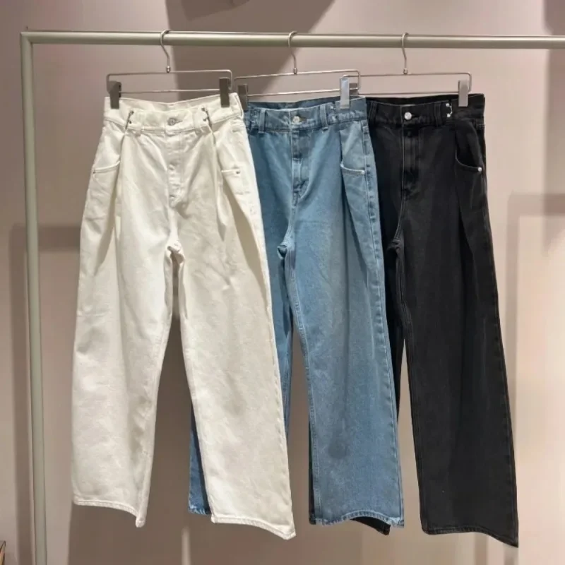 

Japan Style High Waist Jeans Wide Leg Pantalones Loose Casual Ropa Mujer Women Denim Pants Spring Summer 2024 Women Clothing