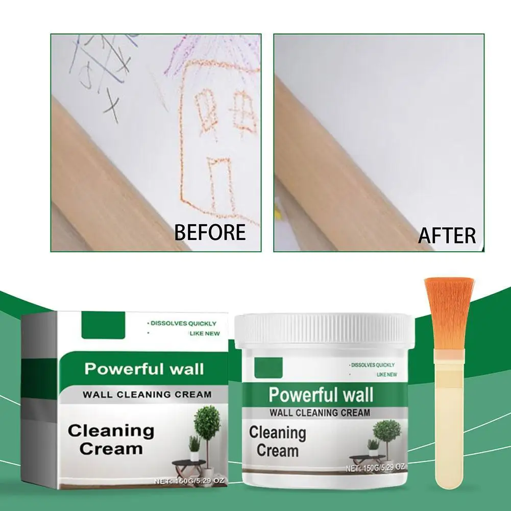 Powerful Wall Cleaning Cream Leather Cleaning Cream Wall Cleaner for Painted Walls for Home Wall Cleaning Leather Care