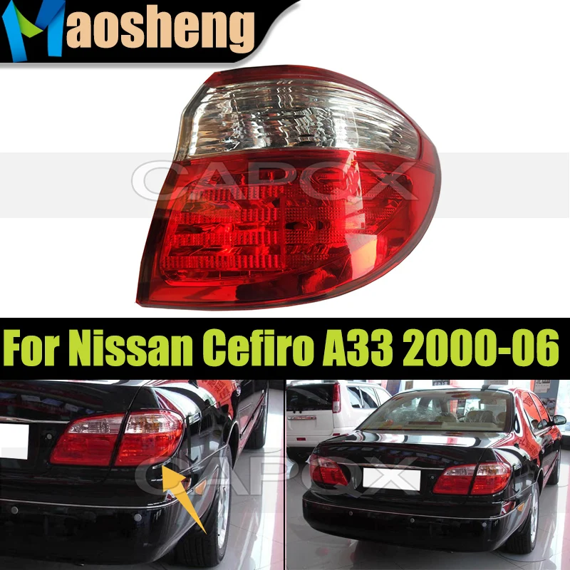 

Задний бампер, задний фонарь, корпус заднего фонаря для Nissan Cefiro A33 2000 2001 2002 2003 2004 2005 2006, стоп-сигнал, задние фонари