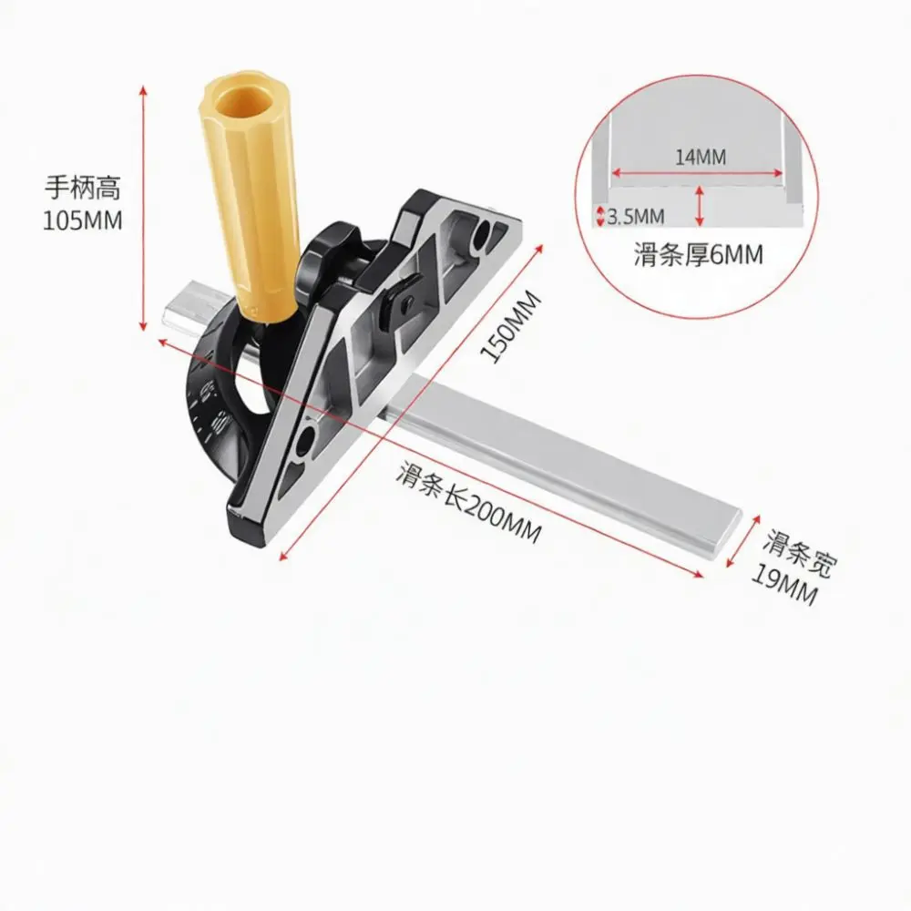 Miter Gauge Precision Woodworking Tool For Table Saw Inverted Saw Band Saw Angle Setting Guide Carpenter Equipment