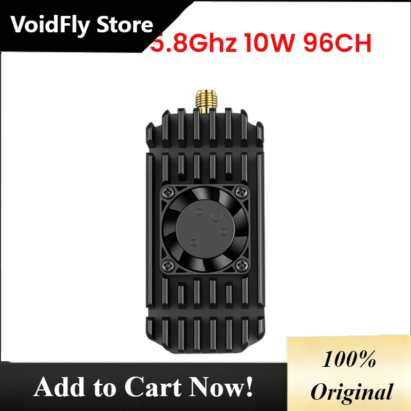 VoidFly FPV 5.8G 10W Image Transmission Module, 96 channels, for racing drones, outdoor ultra-long-distance monitoring UAVs