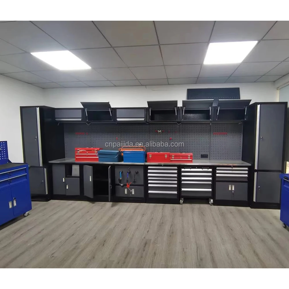 Customized Tool Cabinet Garage Storage Workbench Units Modular Drawer Tool Cabinet Workshop Combination Heavy-duty Tool ChestATV
