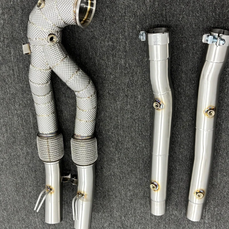 ACE Awesome Hochleistungs-Auspuff-Downpipe für AUDI RS3 2.5T 8Y 8S RACE Downpipe mit Hitzeschutz aus Edelstahl 304 – Detail 7