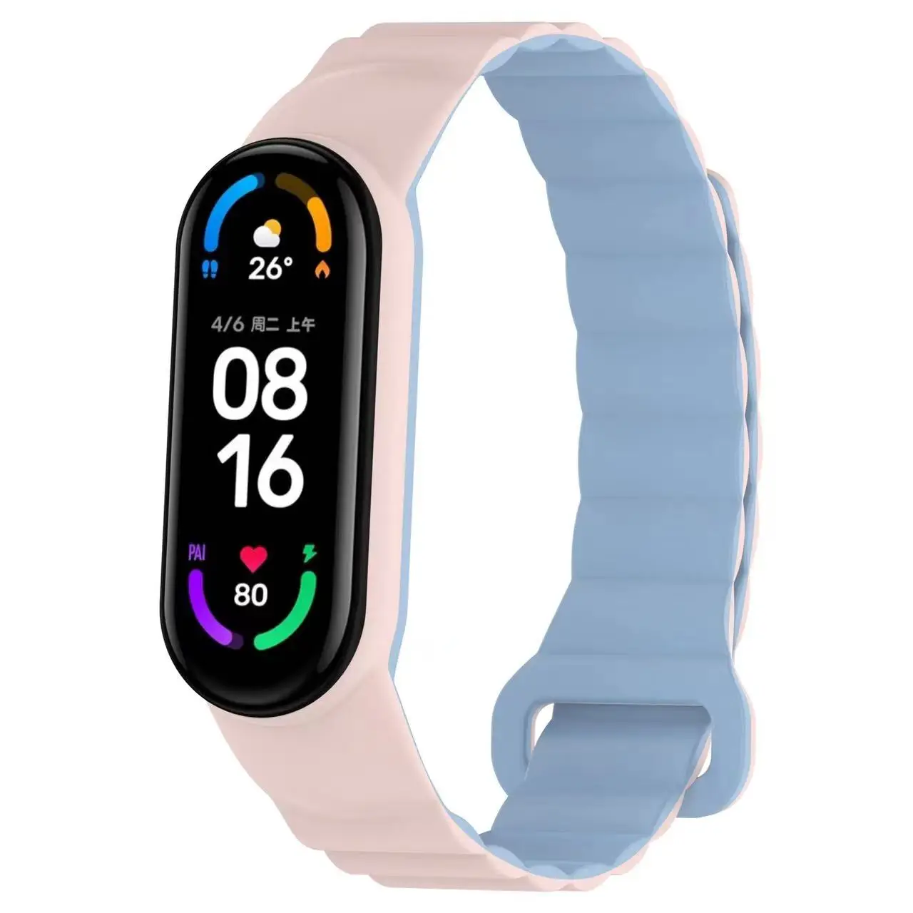 Silicone Magnetic Strap For Xiaomi 8 7 Mi Band 4 3 Sport Wristband For Xiaomi Watch 9 Miband 6 5 Accessories Watchcase Bracelet