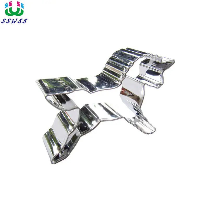 Handsome Unicorn Shape Cake Decorating Fondant Cutters Tools,Cartoon Animation Cake Cookie Biscuit Stainless Steel Baking Molds