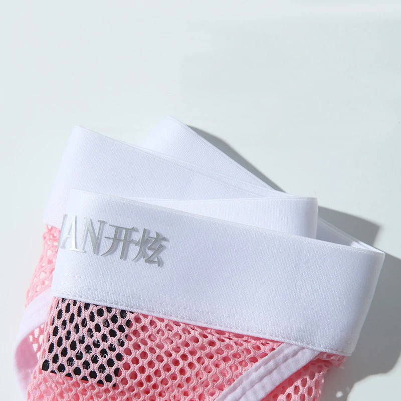 Men's Underwear Hollow Out Mesh Triangle Briefs Underpants