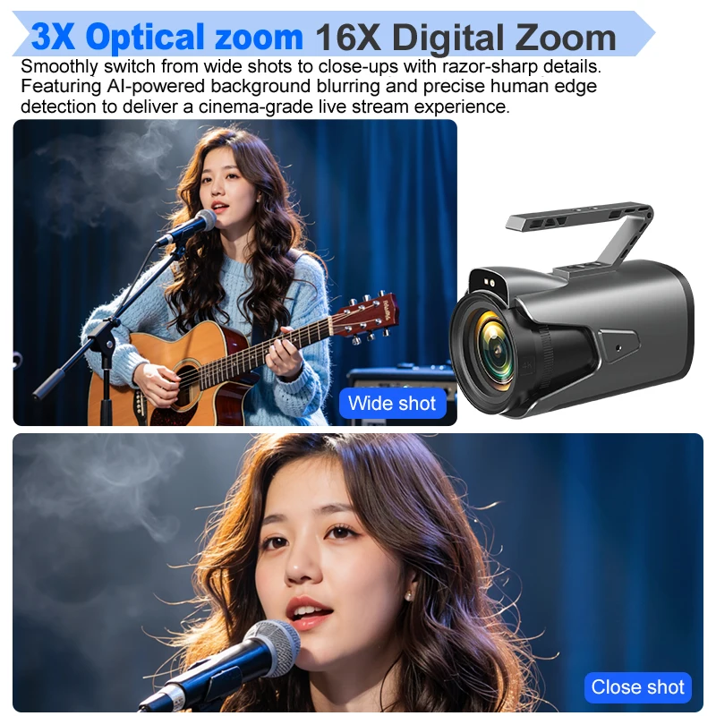 4K Live Streaming Camera with 4/3