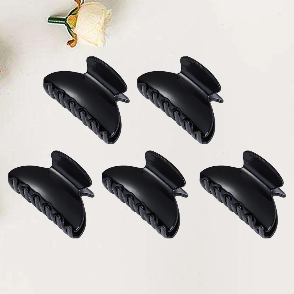 

5pcs Hair Durable Plastic Simple Holding Hairgrip Claw Barrettes Adjustable Teeth Women Girls Hair Styling ToolsDecoration