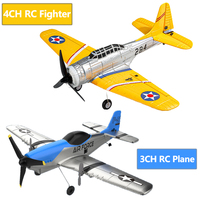 P51 RC Fighter 2.4G Remote Control Airplane Mustang Bomber Fixed Wing RC Aircraft Model EPP Foam Flying Glider Gift Kids Toy