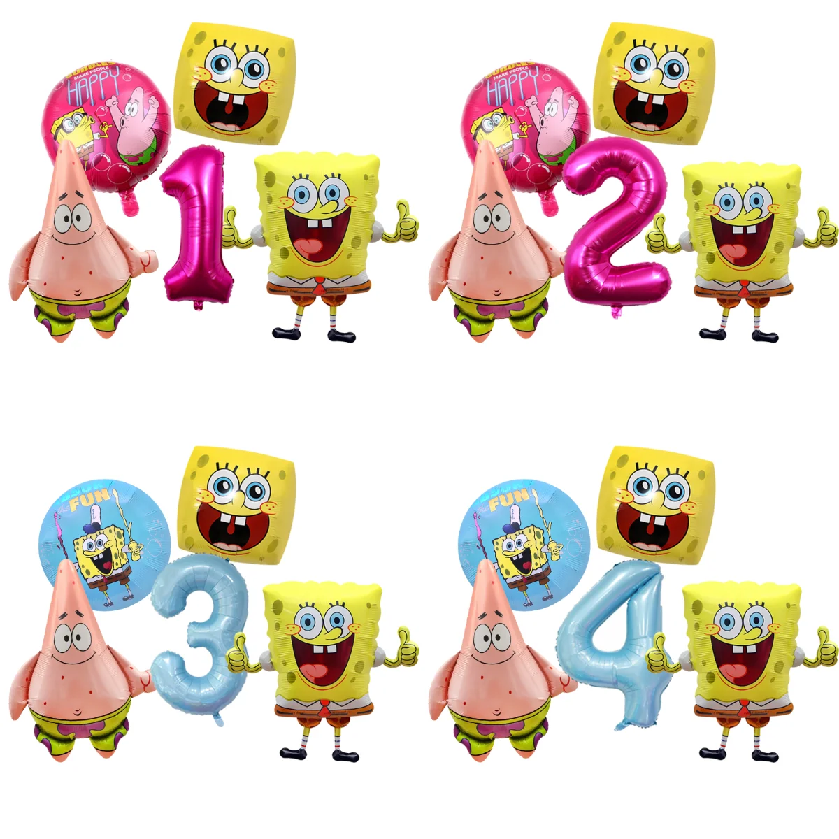 Klassisches Cartoon SpongeBob Ballonbogen-Set Partydekoration für Geburtstage, Einkaufszentrum-Eröffnungen und Feiern