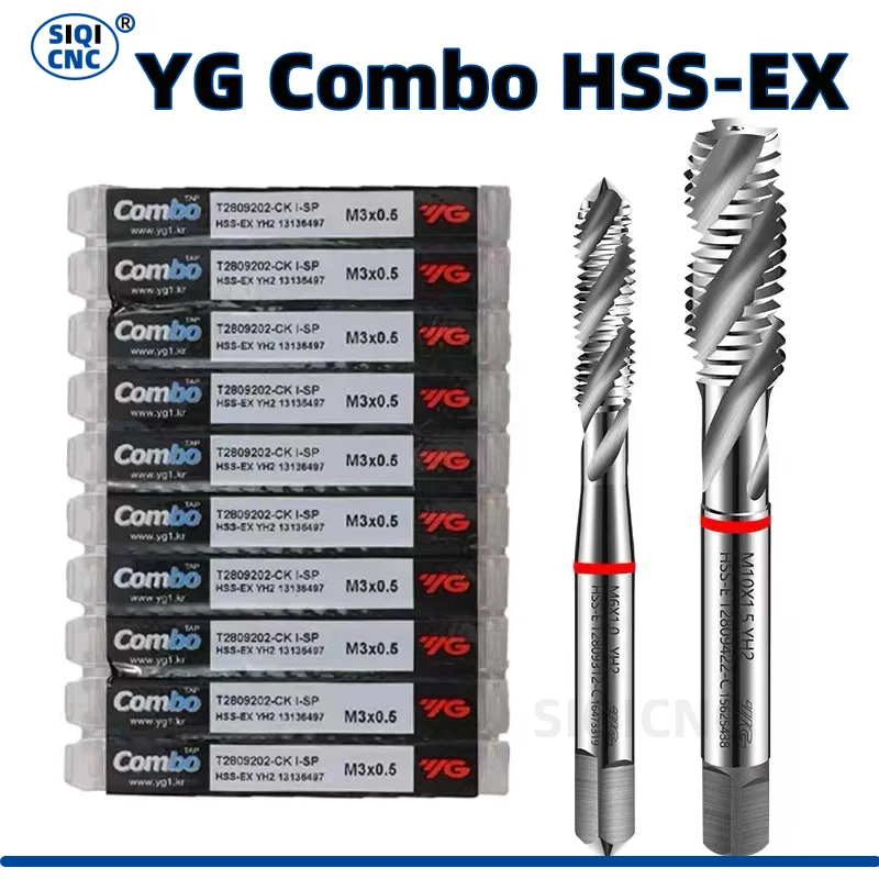 Korea YG-1 HSS-EX T2809 spiral tap M1.6 M2 M2.2 M2.5 M3 M3.5 M4 M5 M6 M8 M10 M12 M14 M16 M18 M20 M22 M24 M27 M30