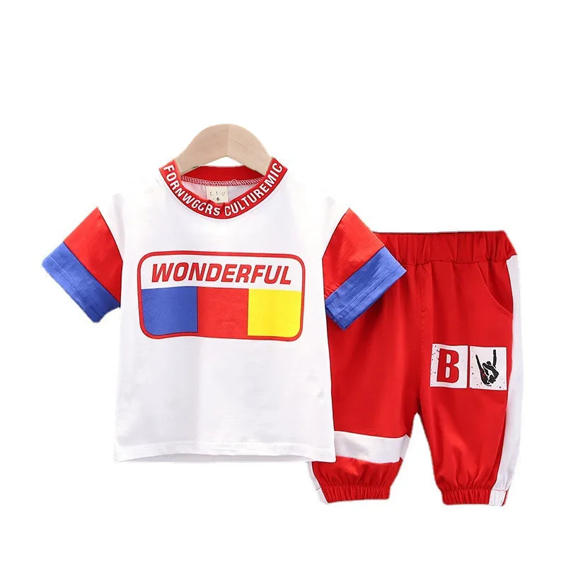 

New Summer Baby Girl Clothes Children Boys Sports T-Shirt Shorts 2Pcs/Set Kids Clothing Toddler Casual Costume Infant Tracksuits