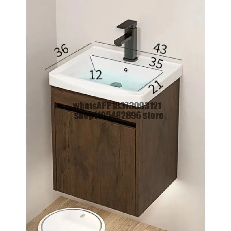 

Modern Style Bathroom Vanity with Aluminium Honeycomb Cabinet Washbasin Ceramic Sink and Marble Top for Hotel