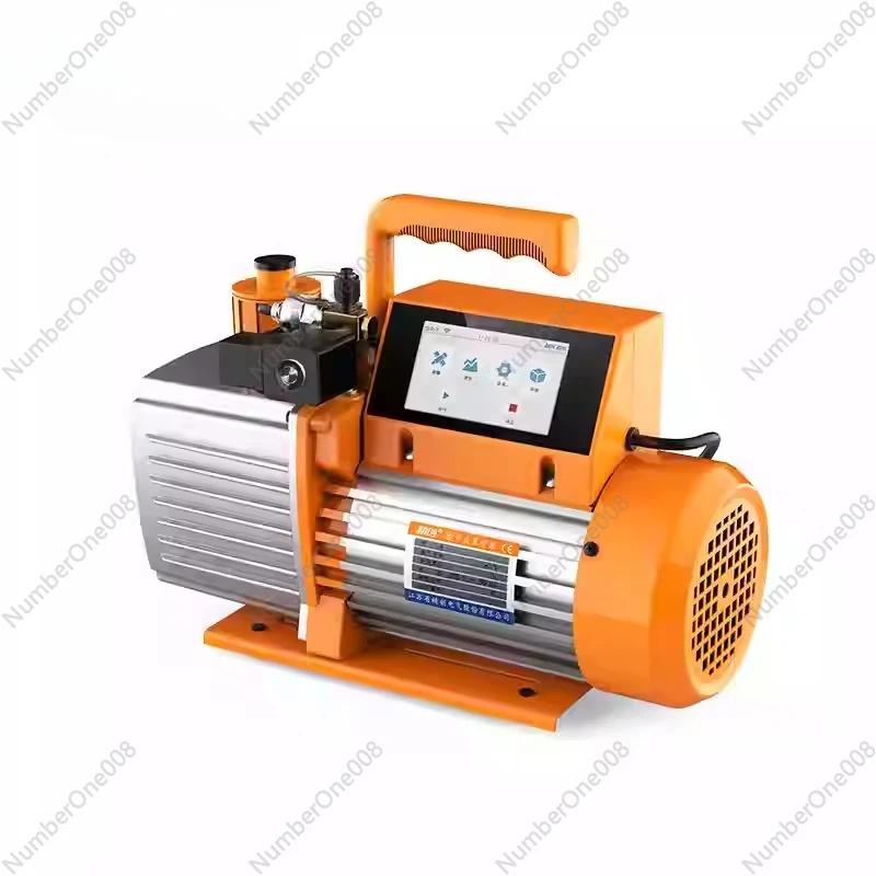 

Вакуумный насос 7/9/12 CFM 2-ступенчатый интеллектуальный роторно-лопастной вакуумный насос HVAC с сенсорным экраном, регистрация данных, хранилище через приложение