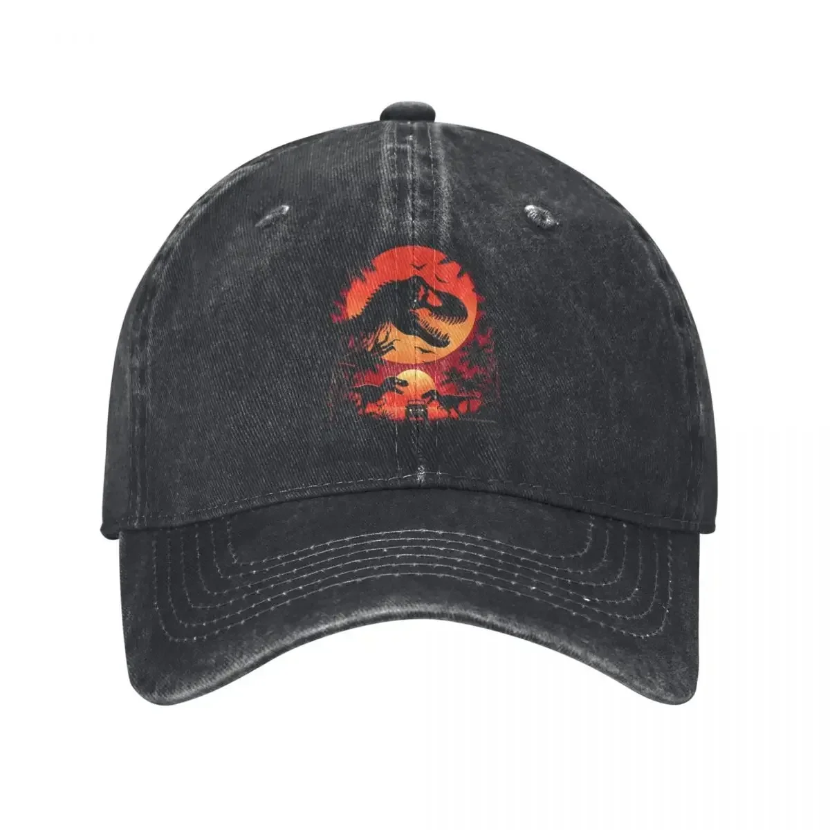 Vintage  TRex Baseball Cap for Men Women Distressed Danln Headwear Jurassic WurId Jaap Dinosaur Activities Caps Hat