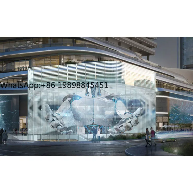 

Customized Transparent Flexible LED Display Indoor Advertising Screen SDK Window Transparent Flexible Film Screen