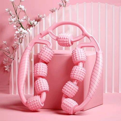 링 다리 마사지기, 근육 이완 롤러 마사지, 다리, 팔, 바디 마사지에 적합, 9 롤러 풀 패키지 디자인, 1 세트 