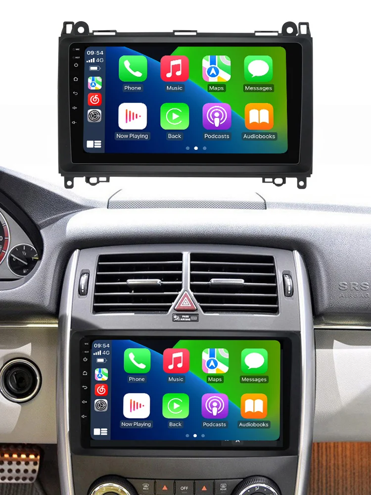 Android 14 autoradio voor Mercedes Benz W169 W245 B200 W906 Sprinter W639 Vito draadloze Carplay Android Auto multimediaspeler BT - afbeelding 2