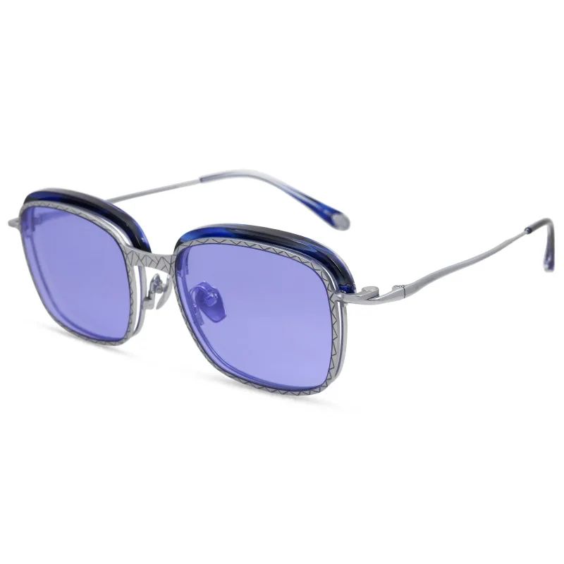 

2025 New Clip Sunglasses Luxury Designer Brand Men's Magnetic Glasses Acetate Titanium Retro Women's Travel UV Sunscreen Eyewear
